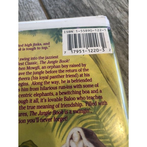 The Jungle Book VHS 1122 Black Diamond Edition Disney Classic Clamshell Rare - Picture 3 of 11